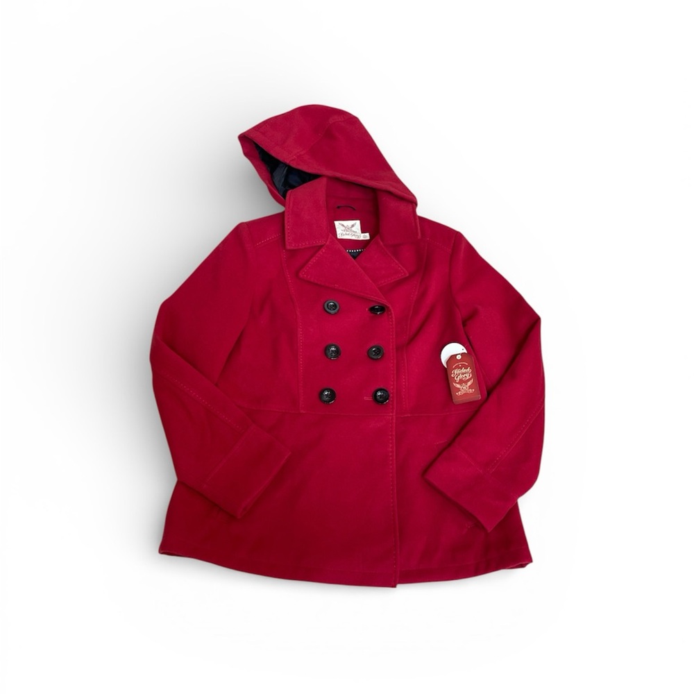 Faded Glory faux wool peacoat women’s size Large 12-14 brand new